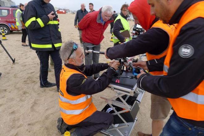 reddingsoefening met drones