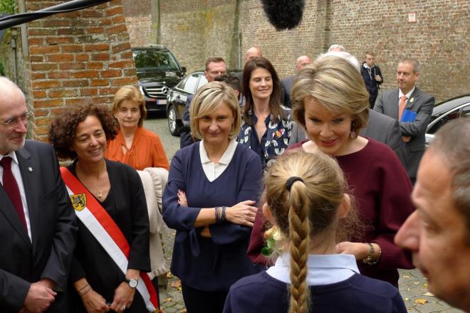Bezoek Koningin Mathilde aan Spermalie
